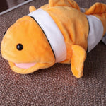 Goldfish Hand Puppet Plush Toy Baby Clown Fish Comfort Doll Kindergarten Show Fish Glove Doll - Babias