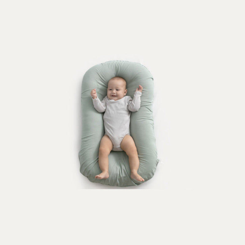 Babias Baby Nest Bed – Portable Newborn Cotton Crib Lounger | Travel Infant Sleep Cushion