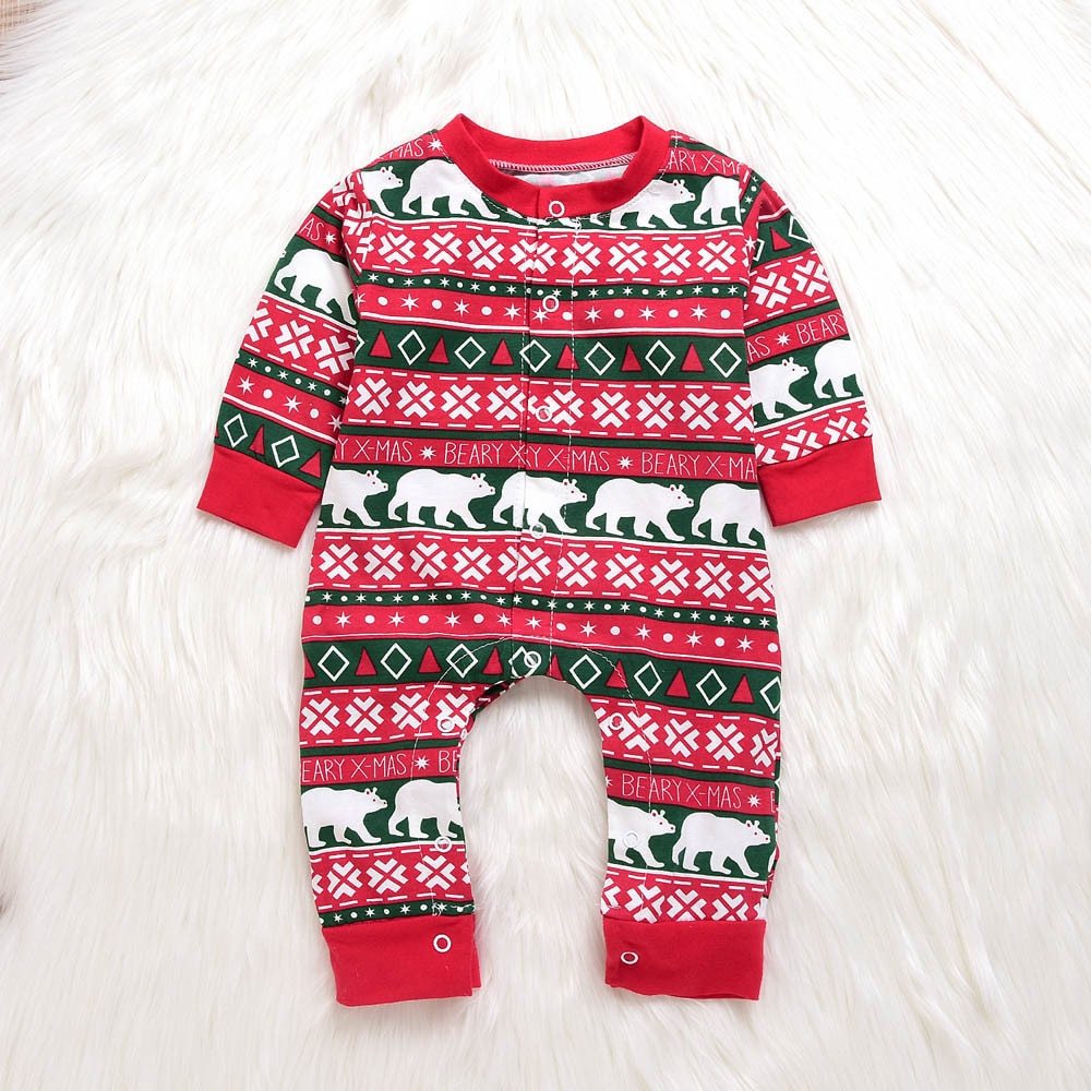 Babias holiday baby romper with plaid pattern
