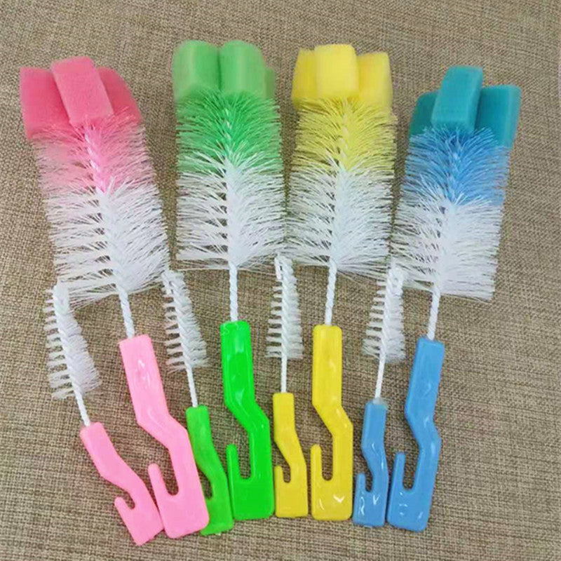 Babias Silicone Baby Bottle Brush Set – 360° Baby Bottle Cleaning Brush & Straw Scrubber