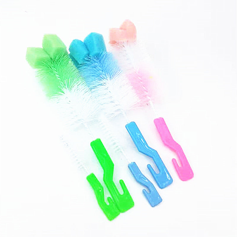 Babias Silicone Baby Bottle Brush Set – 360° Baby Bottle Cleaning Brush & Straw Scrubber