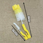Babias Silicone Baby Bottle Brush Set – 360° Baby Bottle Cleaning Brush & Straw Scrubber