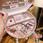 Babias Princess Baby Jewelry Gift Set – Cute Cartoon Hair Clips & Headdress Box for Little Girls