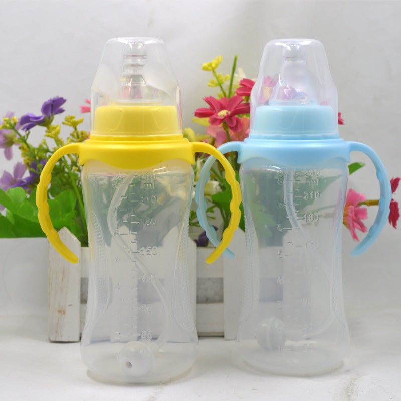 Babias 240ML BPA-free blue baby bottle for newborns
