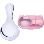 Babias Stainless Steel Baby Spoon – Smooth Round Feeding Spoon for Kids, Coffee & Dessert