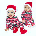 Babias infant Santa letter jumpsuit long sleeve