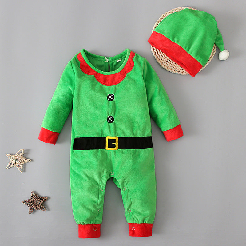baby santa hat romper set – christmas romper for babies – santa outfit newborn