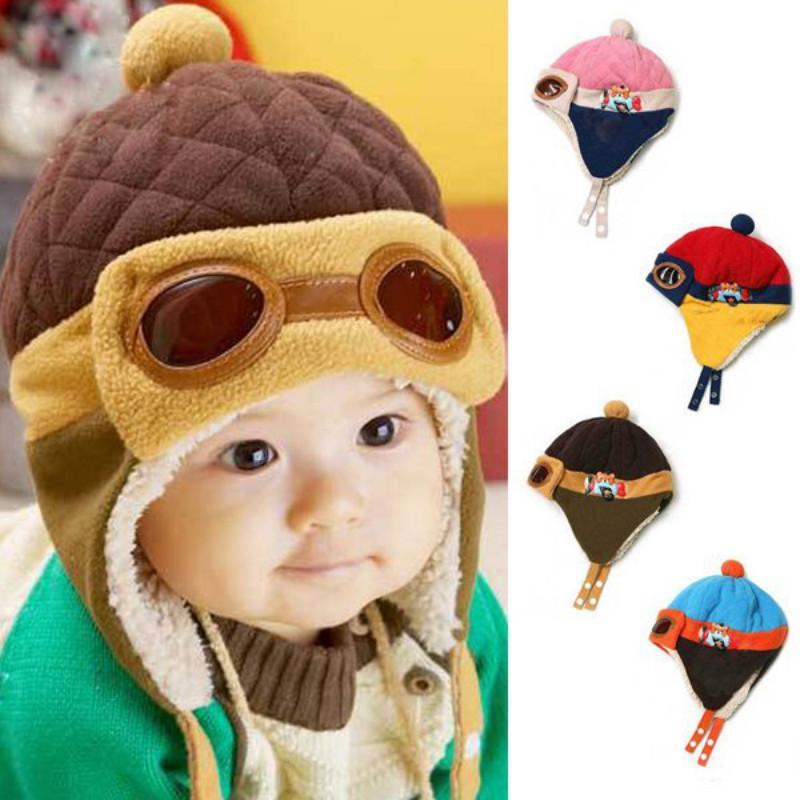 Babias Winter Pilot Beanie Baby Birthday Hat