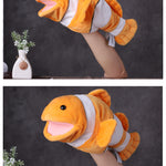 Goldfish Hand Puppet Plush Toy Baby Clown Fish Comfort Doll Kindergarten Show Fish Glove Doll - Babias