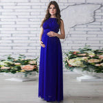Babias maternity chiffon maxi dress for baby shower guest outfit