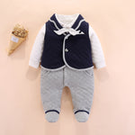 British Gentleman Newborn Romper
