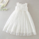 Babias Baby Girl Baptism Dress – Satin White Christening Gown