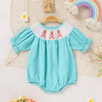 Easter bubble sleeve romper for baby girl Babias