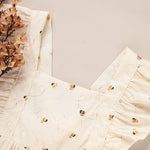 infant bee day romper bubble style