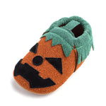 Babias Baby Pumpkin First-Step Shoes – Halloween Slip-On Canvas For Babies